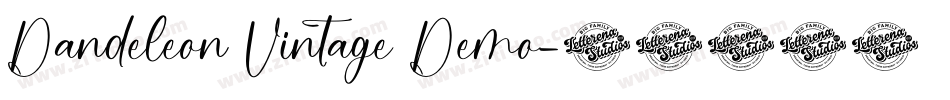 Dandeleon Vintage Demo字体转换